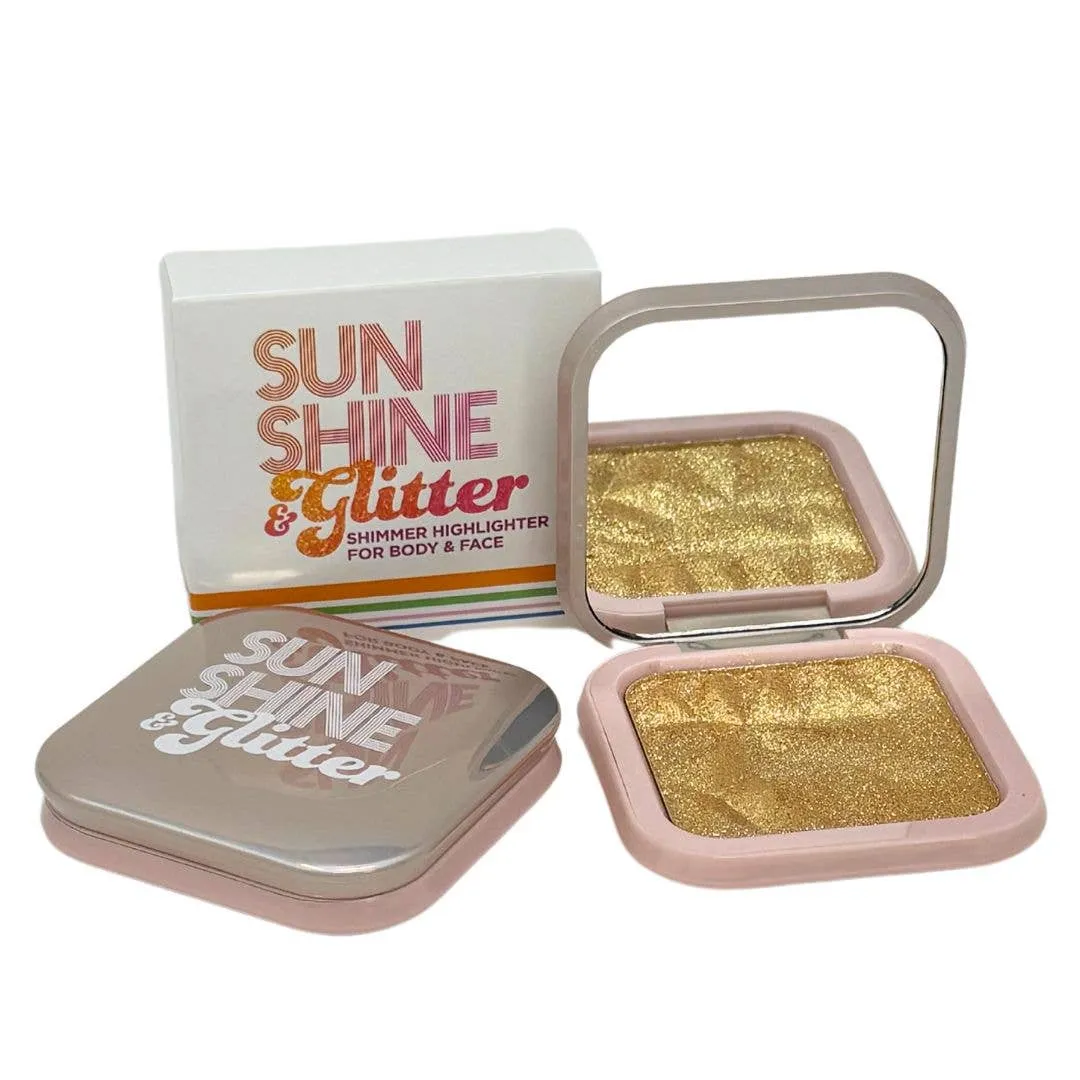 Sunshine & Glitter Highlighter Shimmer Compacts