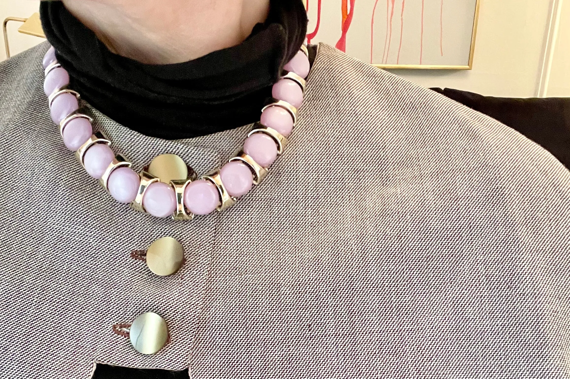 The Happy Hostess and her love of colorful moon glow pieces! This one is so feminine..