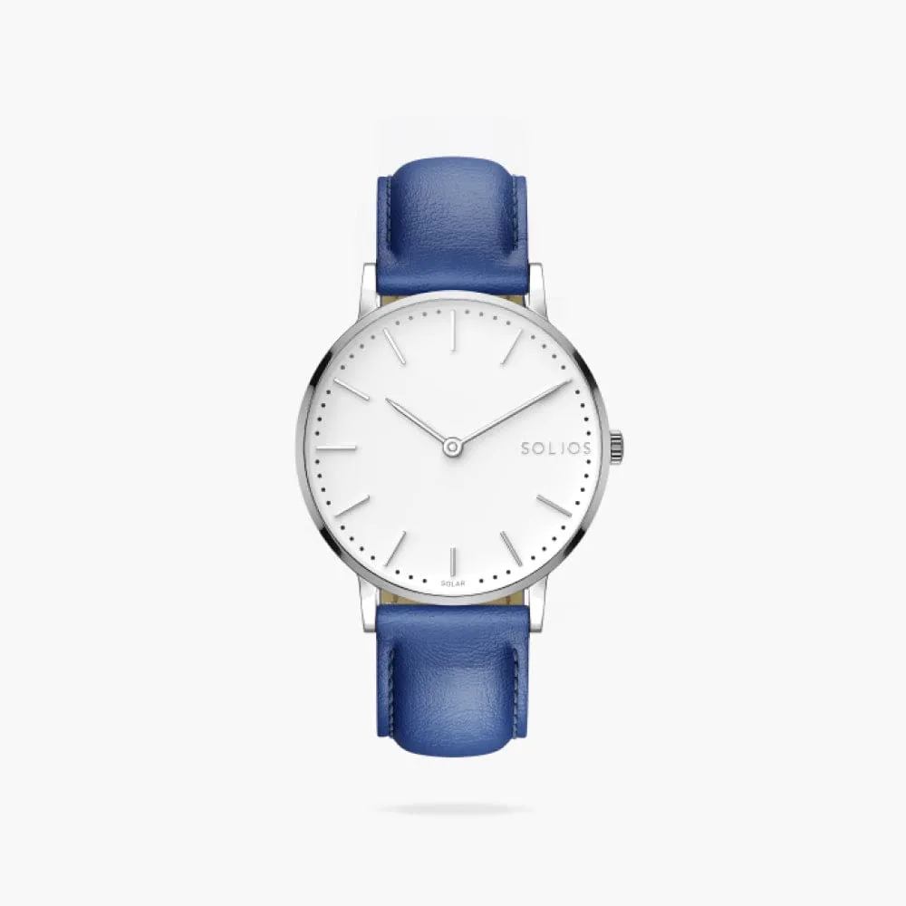 The Solar Classic | White Dial - Silver Case