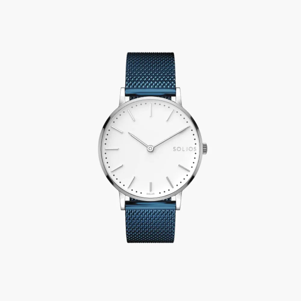 The Solar Classic | White Dial - Silver Case