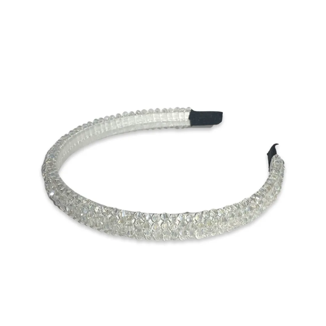Thin Crystal Beaded Headband