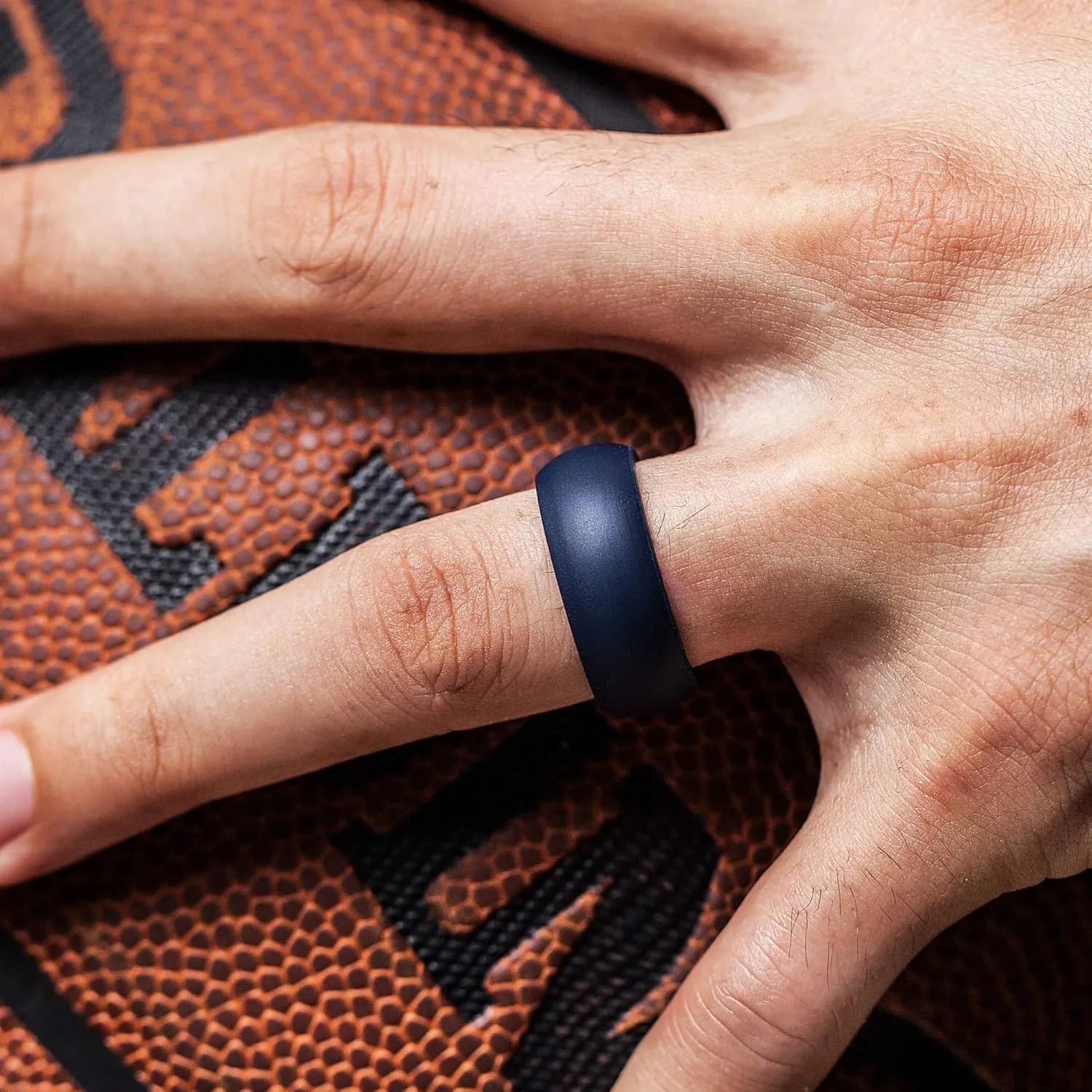 ThunderFit Silicone Wedding Rings for Men, 4 Rubber Engagement Bands 8.7mm Wide 2mm Thick
