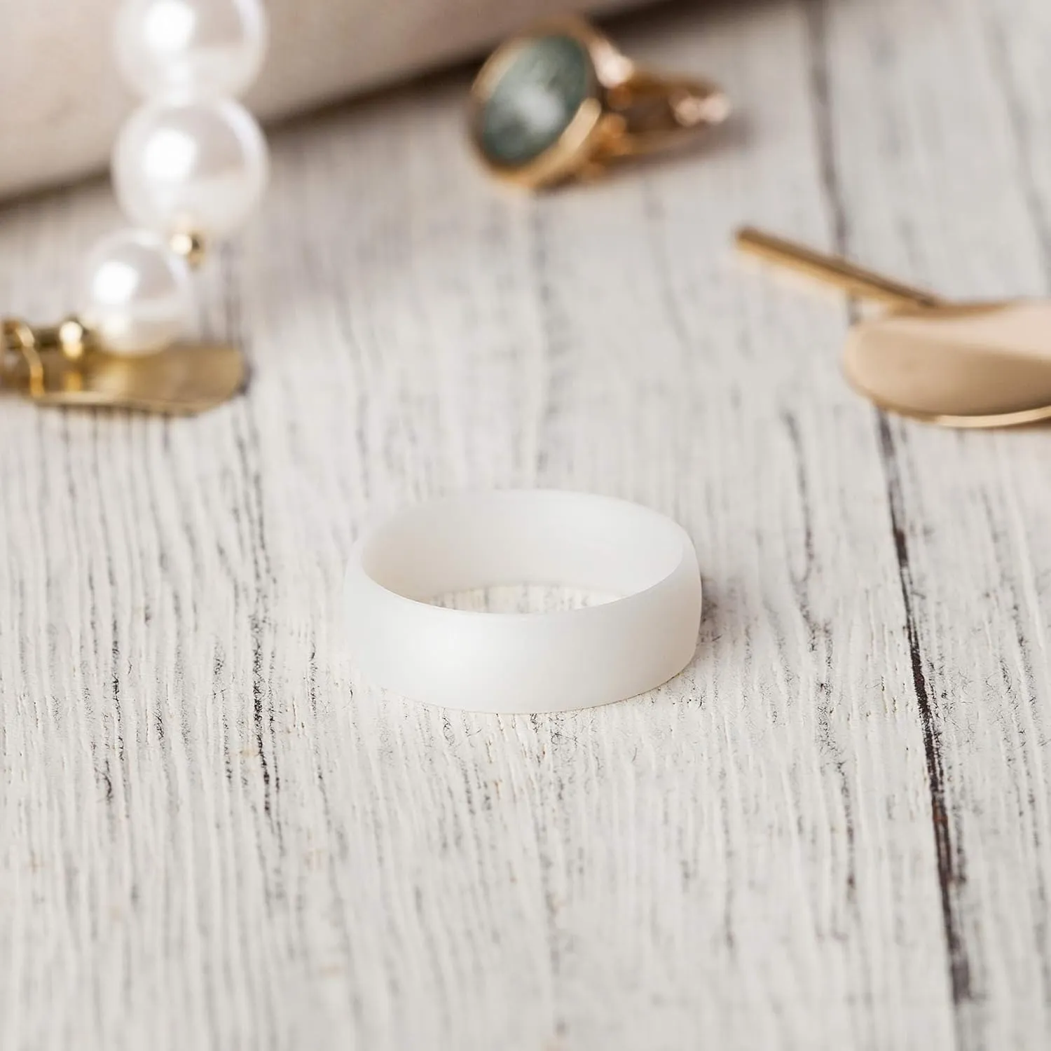 ThunderFit Silicone Wedding Rings Unisex, Rubber Engagement Bands 6.3mm Wide 1.65mm Thick - 1/2/3/4/5/6/7 Variety Multipack