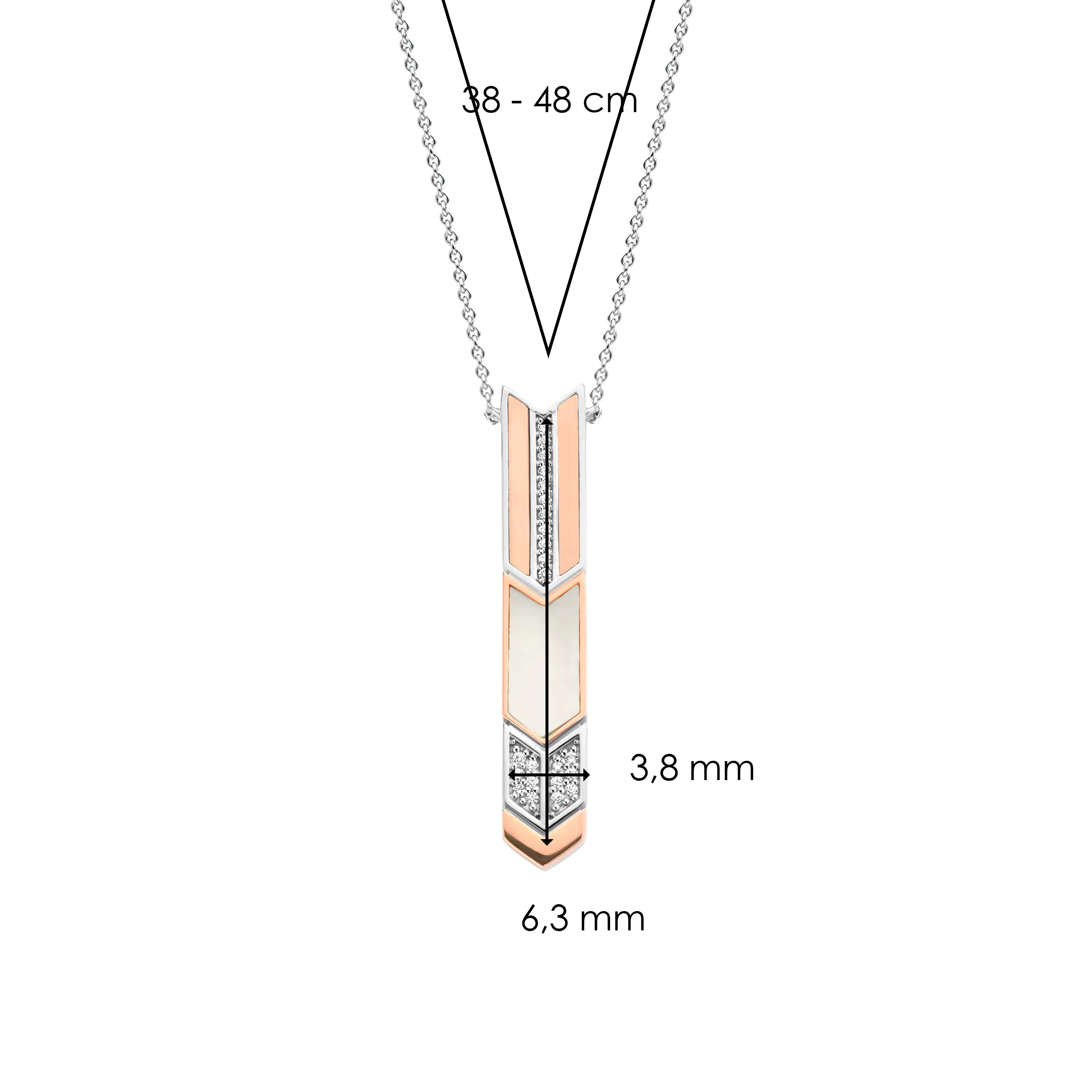 TI SENTO Necklace 3954MW