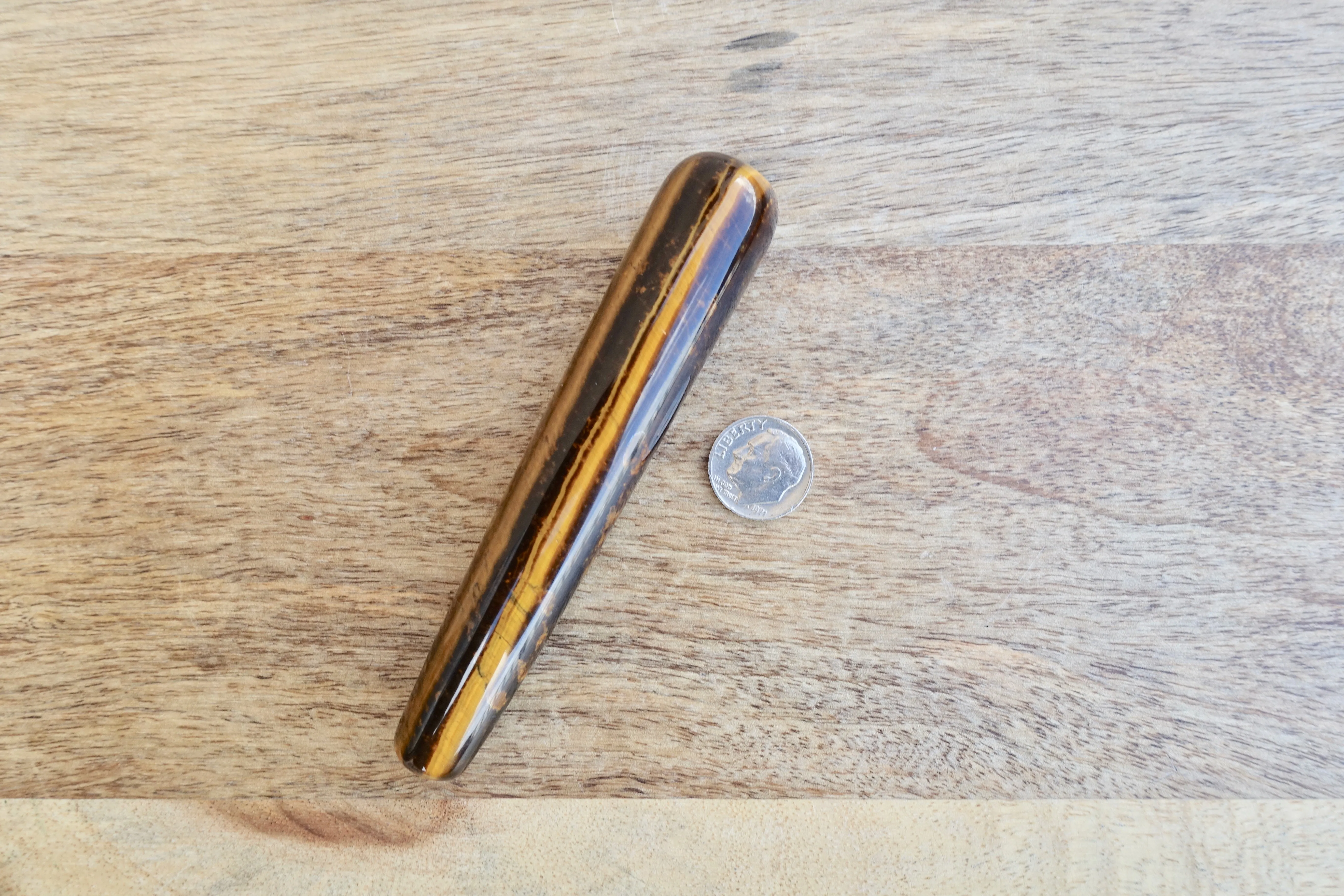 Tiger Eye Yoni Eggs Set and Massage Wand