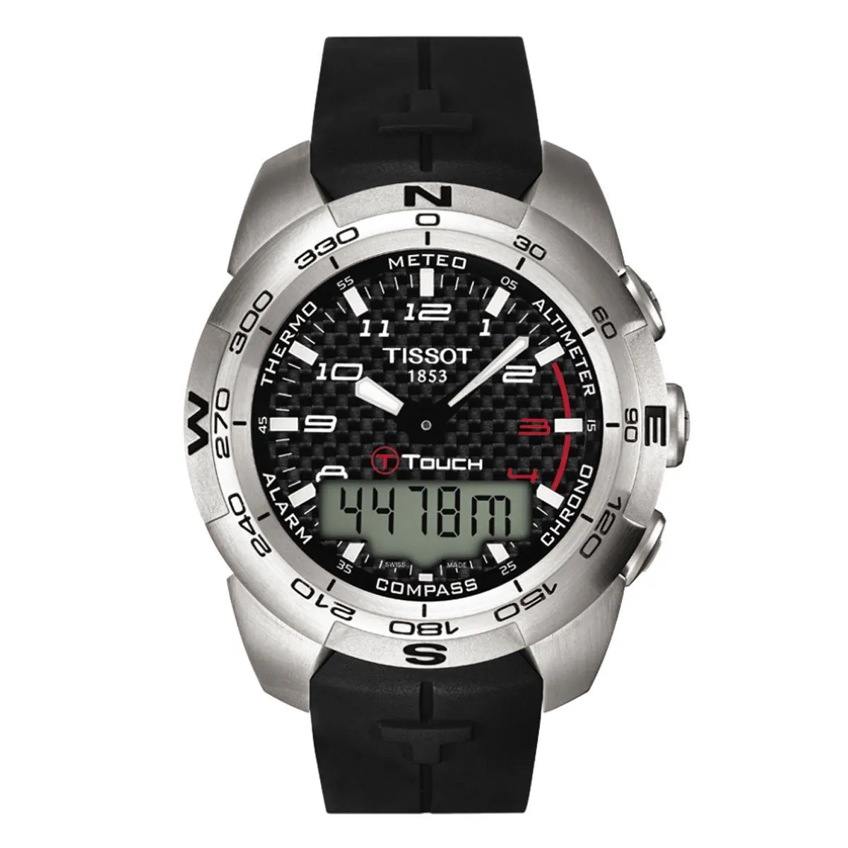 TISSOT T-TOUCH EXPERT BLACK RUBBER BAND