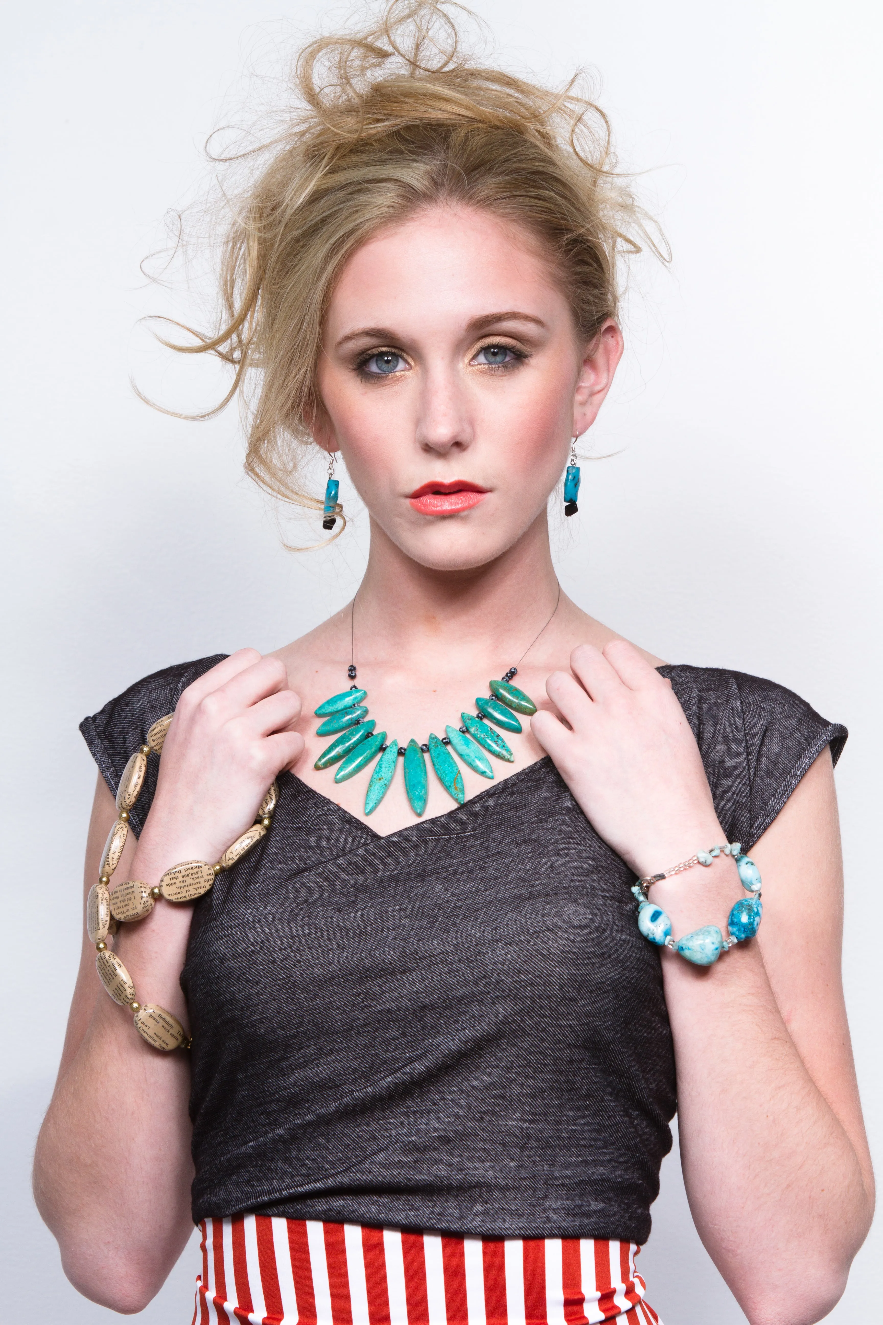 Turquoise Fan Choker