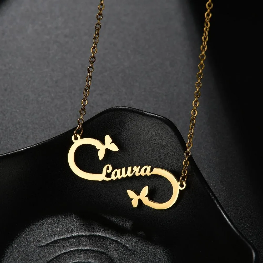 Unique Custom and Personalized Name Pendant Necklace