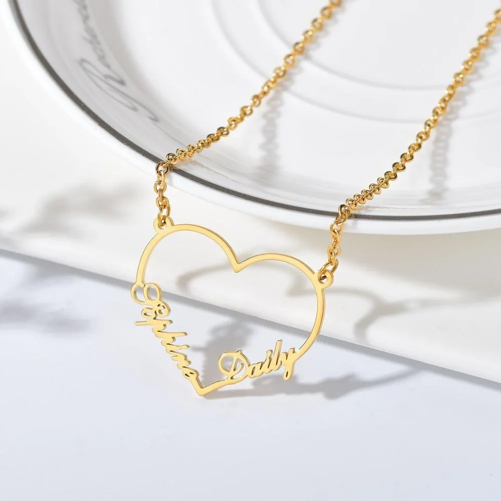Unique Custom and Personalized Name Pendant Necklace