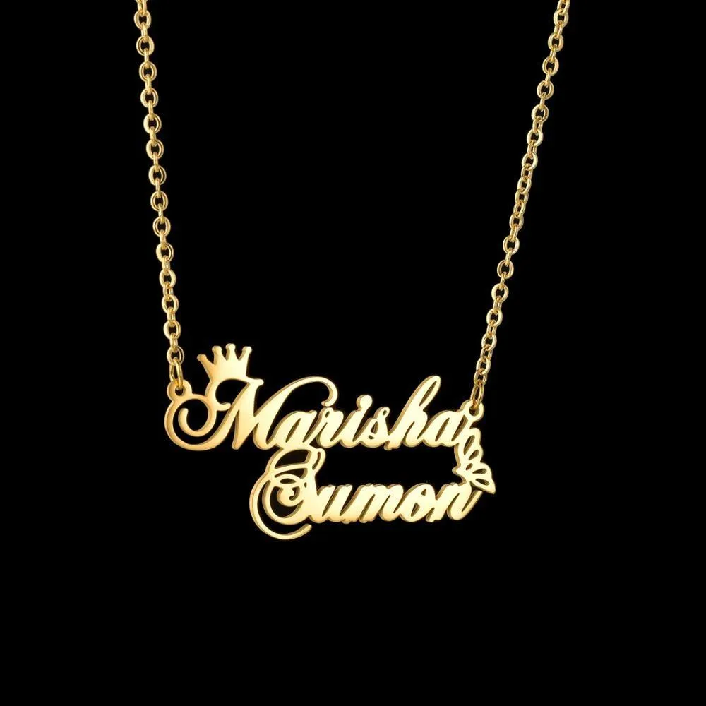 Unique Custom and Personalized Name Pendant Necklace