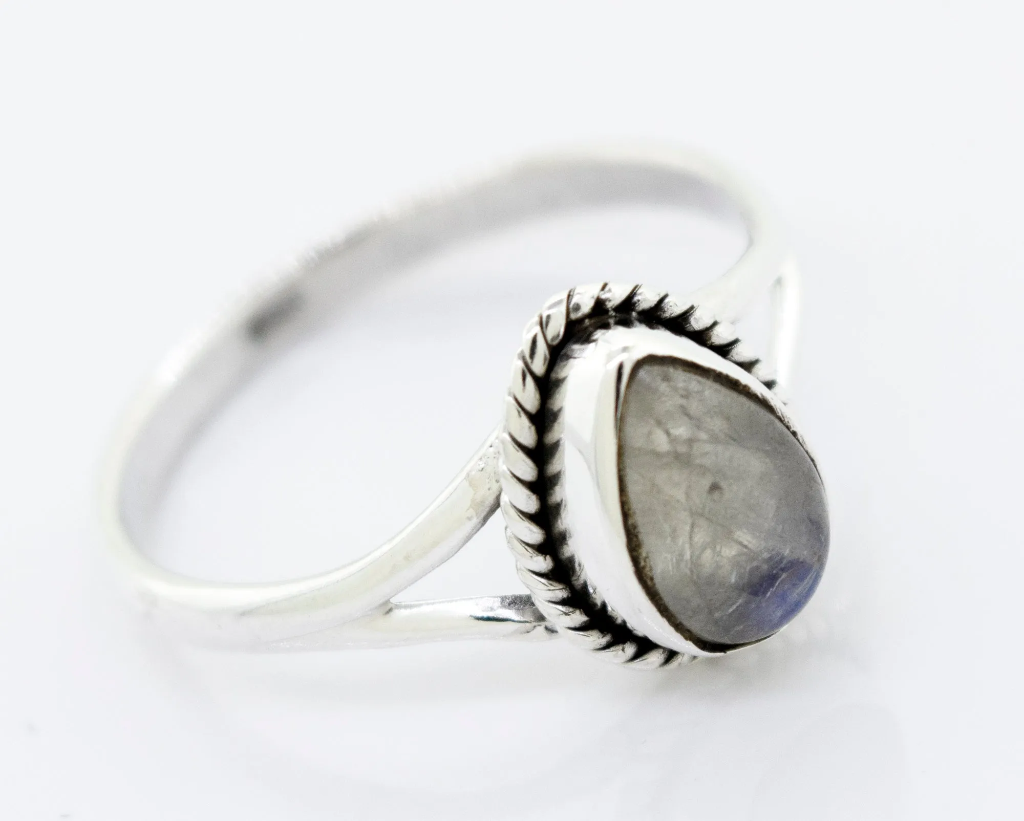 Vibrant Teardrop Shape Stone Ring