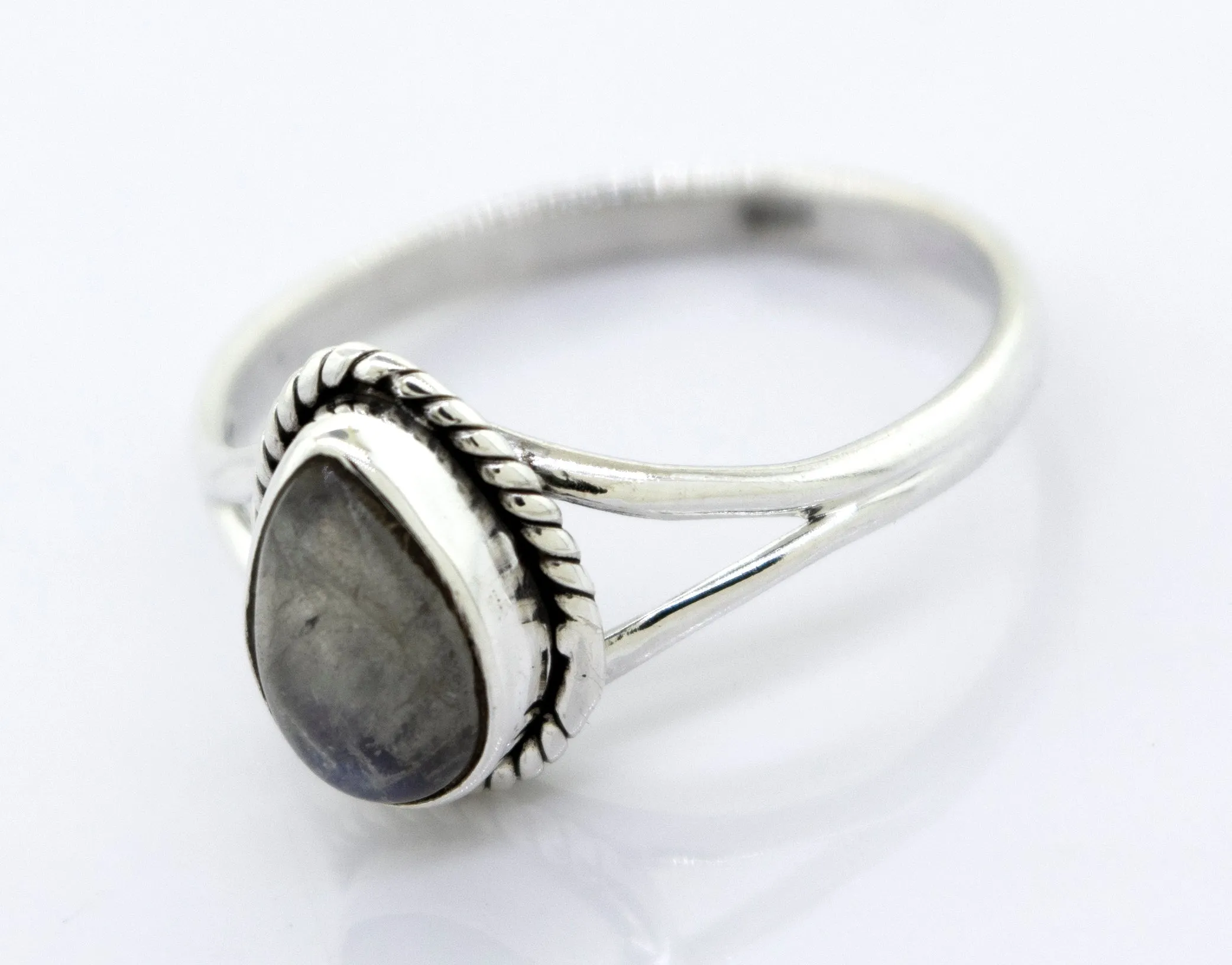 Vibrant Teardrop Shape Stone Ring