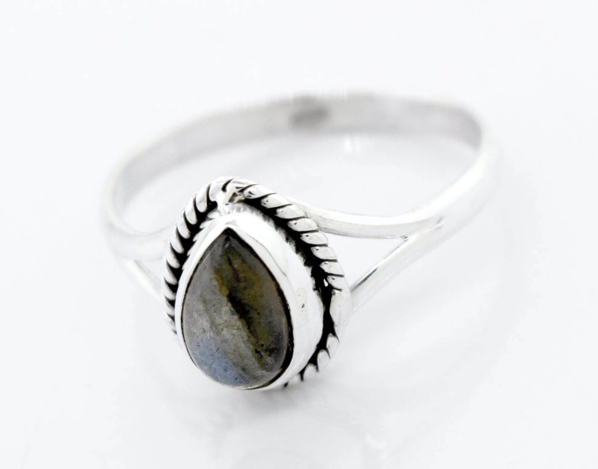 Vibrant Teardrop Shape Stone Ring