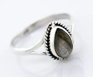 Vibrant Teardrop Shape Stone Ring