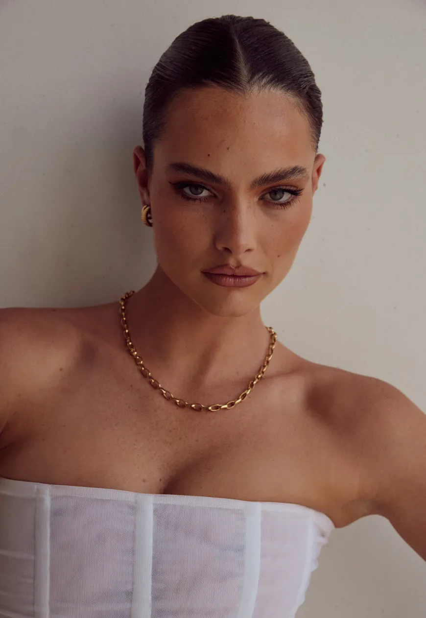 Violeta Link Necklace | Gold