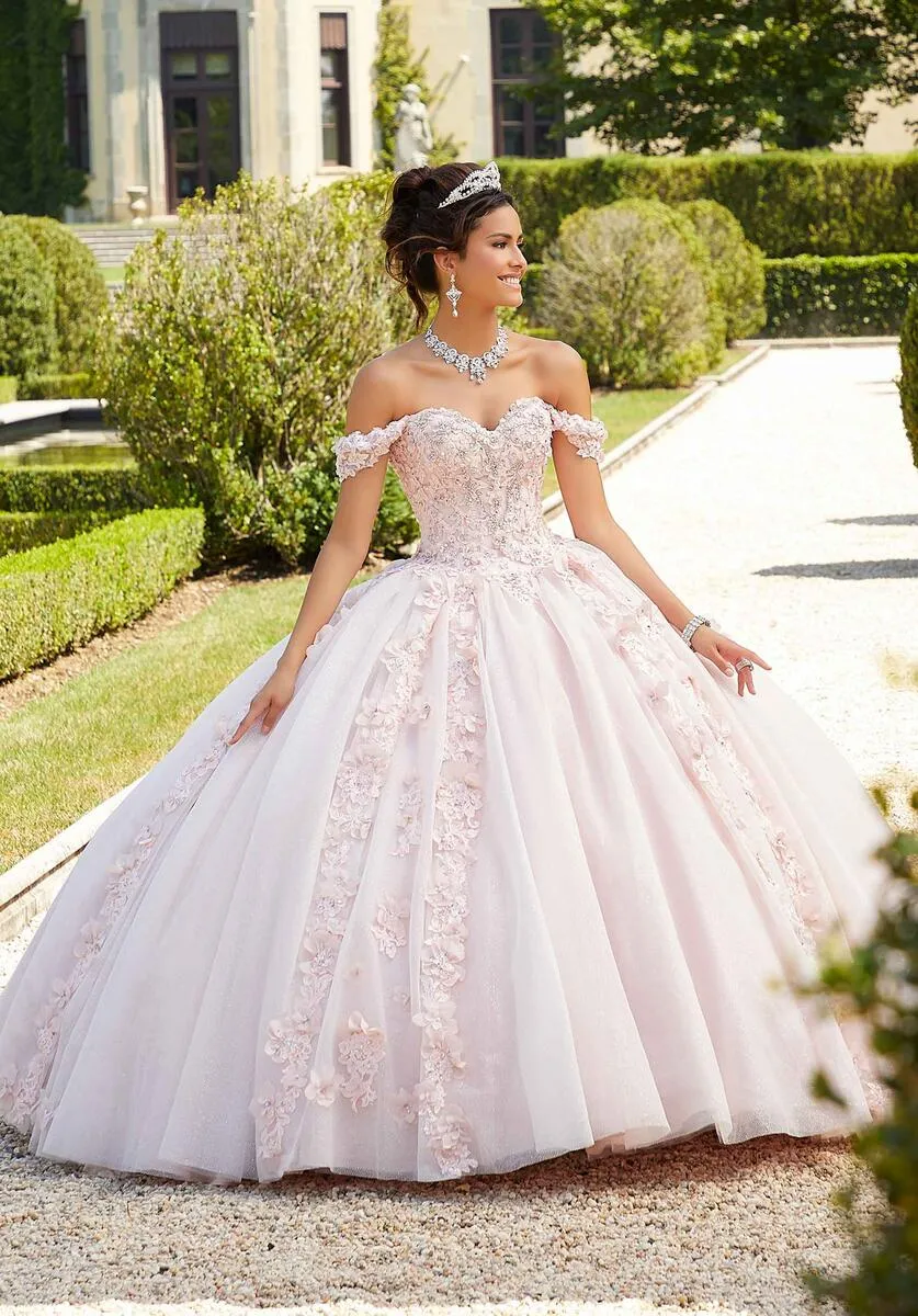 Vizcaya by Morilee Beaded Lace Quince Dress 89301