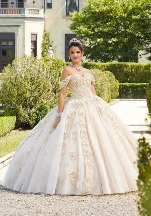 Vizcaya by Morilee Beaded Lace Quince Dress 89301