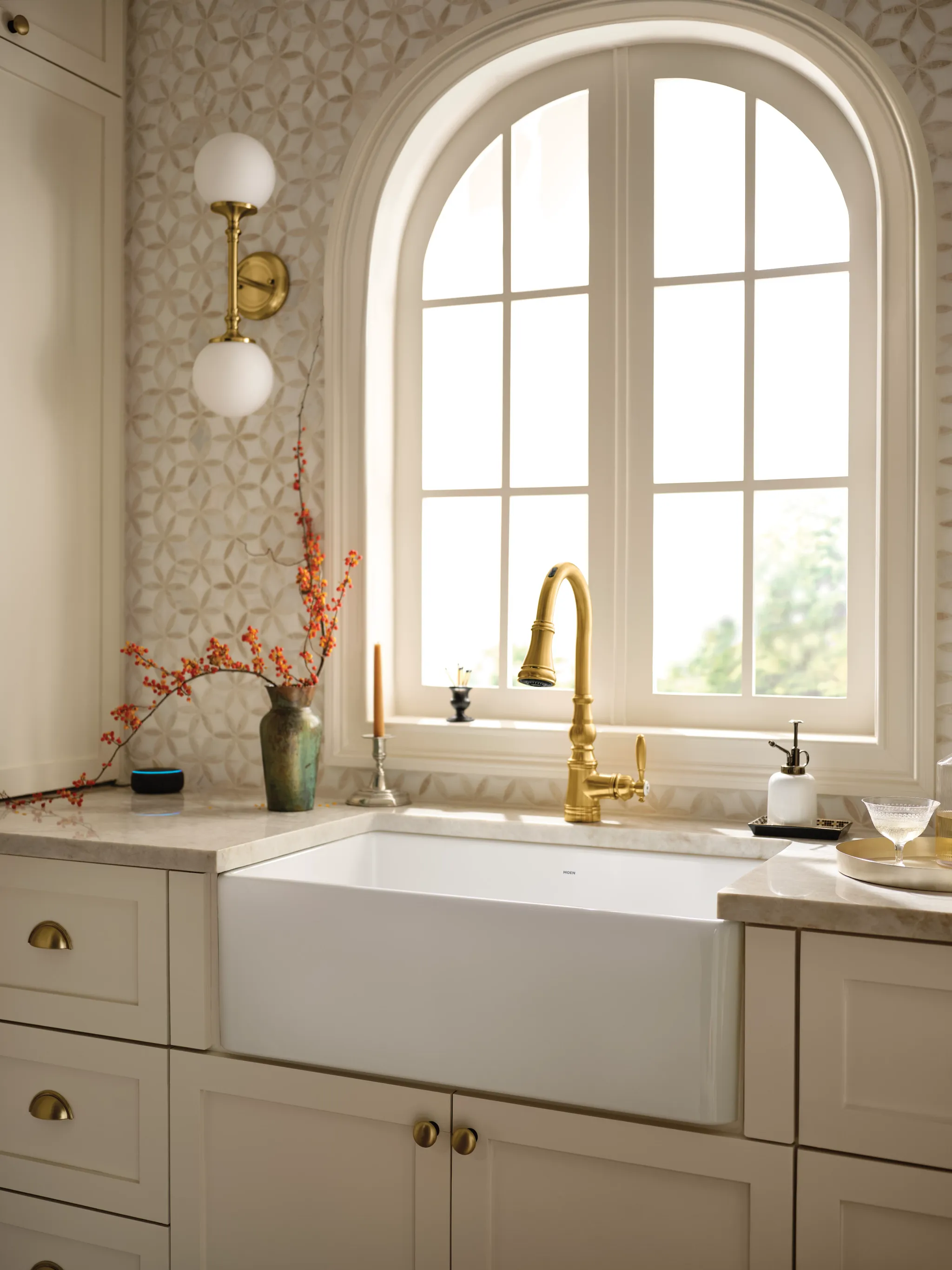 Weymouth Motion Control Smart Kitchen Faucet One Handle High Arc Pulldown