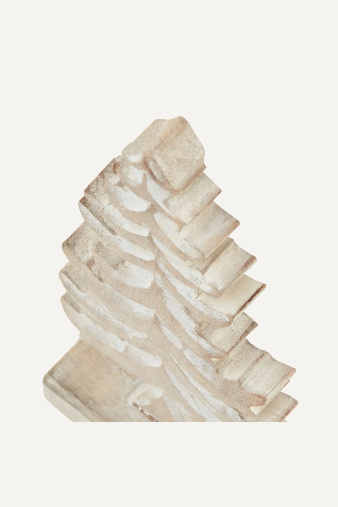 White Washed Wooden Christmas Tree Decoration