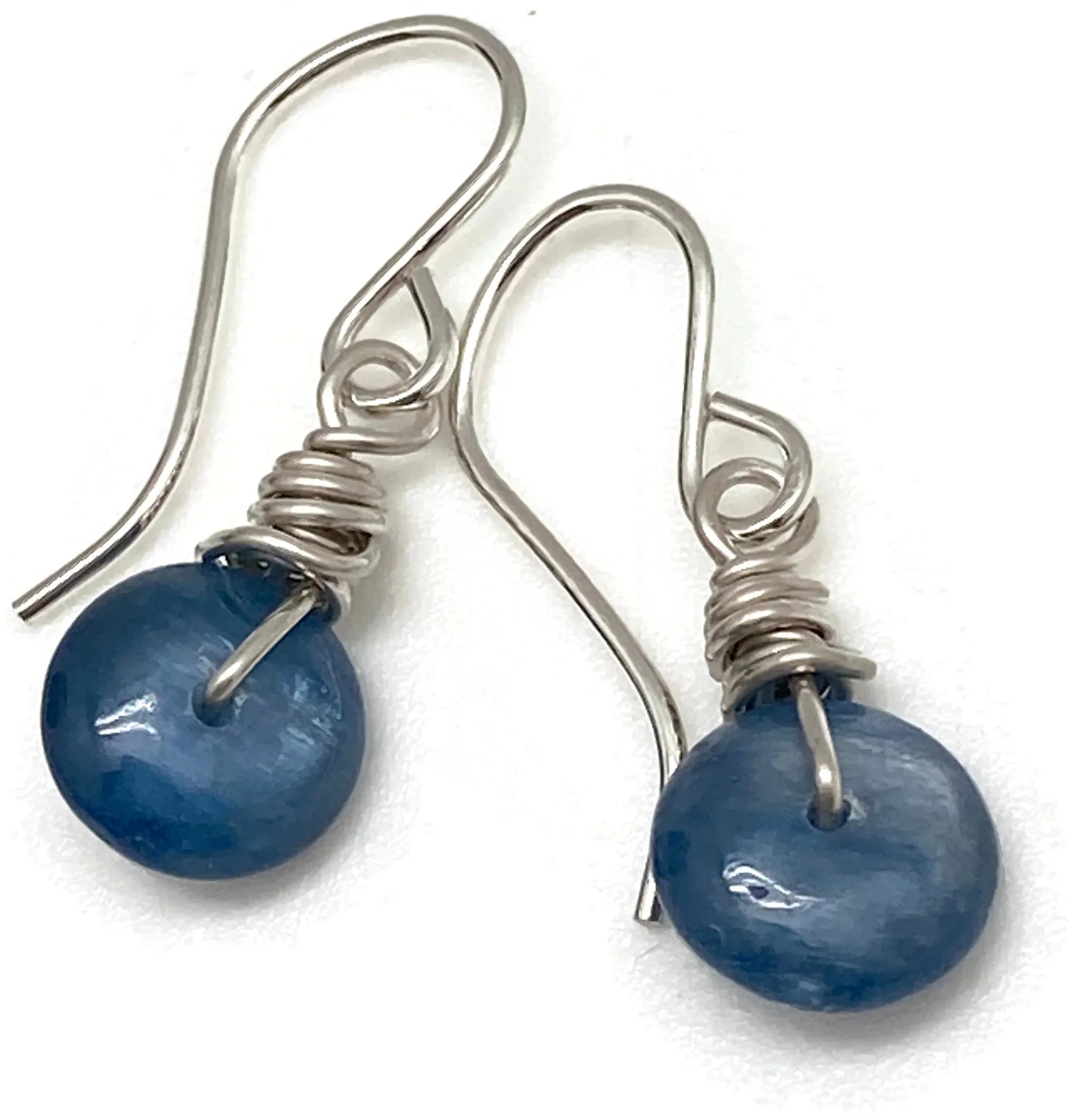 Wrapped Disc Earrings