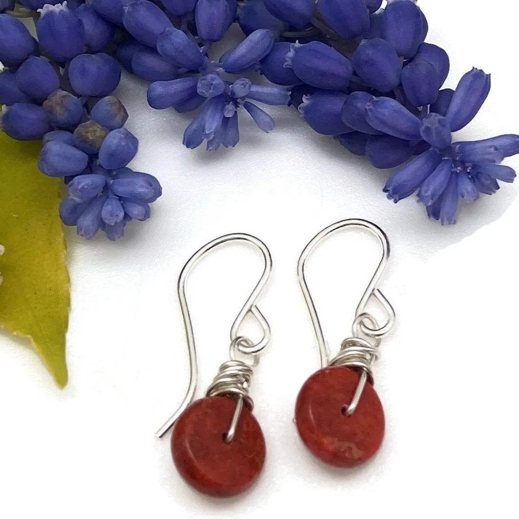 Wrapped Disc Earrings