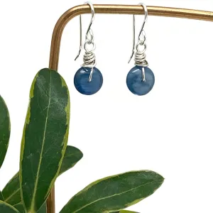 Wrapped Disc Earrings
