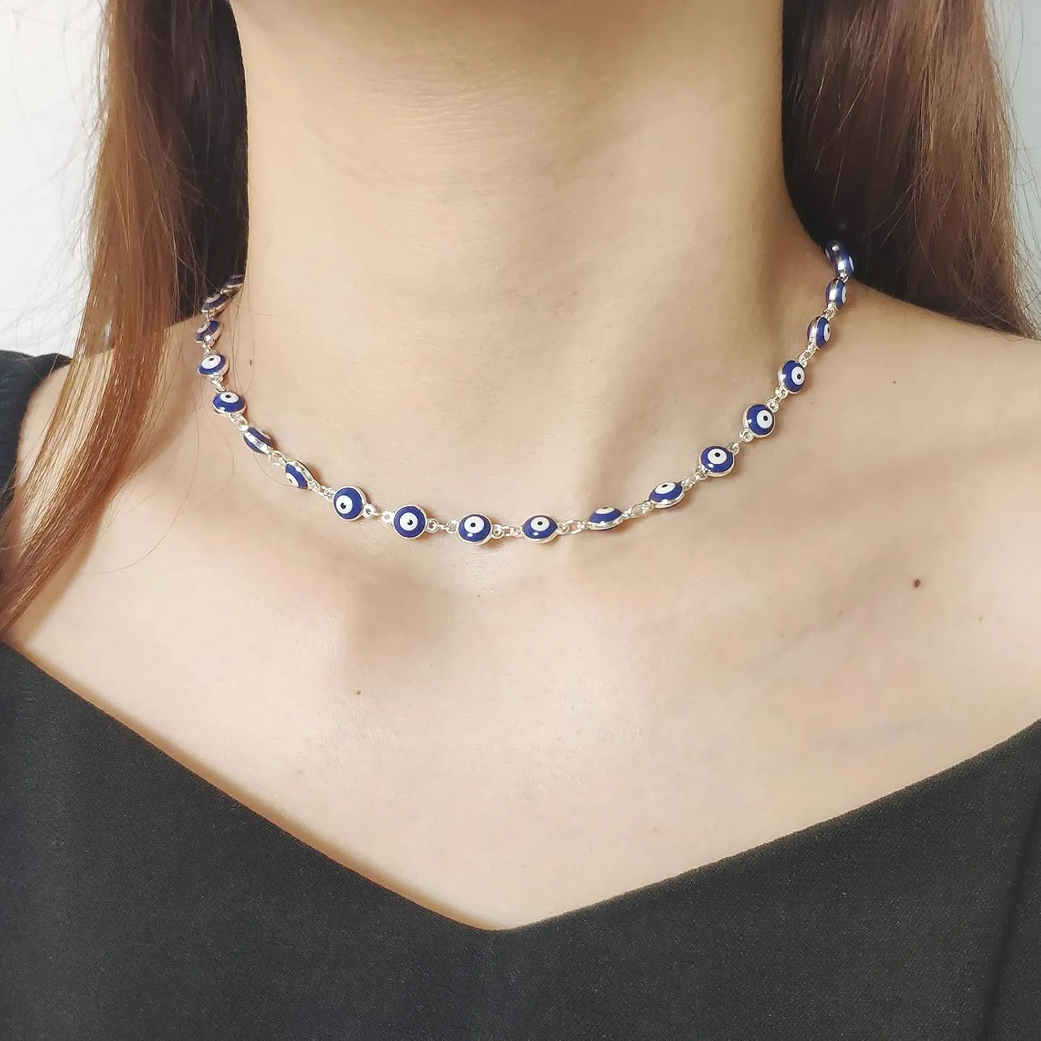 YANCHUN Evil Eye Necklace Turkish Evil Eye Pendant Necklace for Women Men Ojo Turco Lucky Protection Jewelry Gift for Women Men
